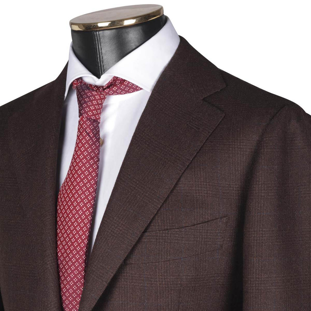 CESARE ATTOLINI Brown Wool Suit