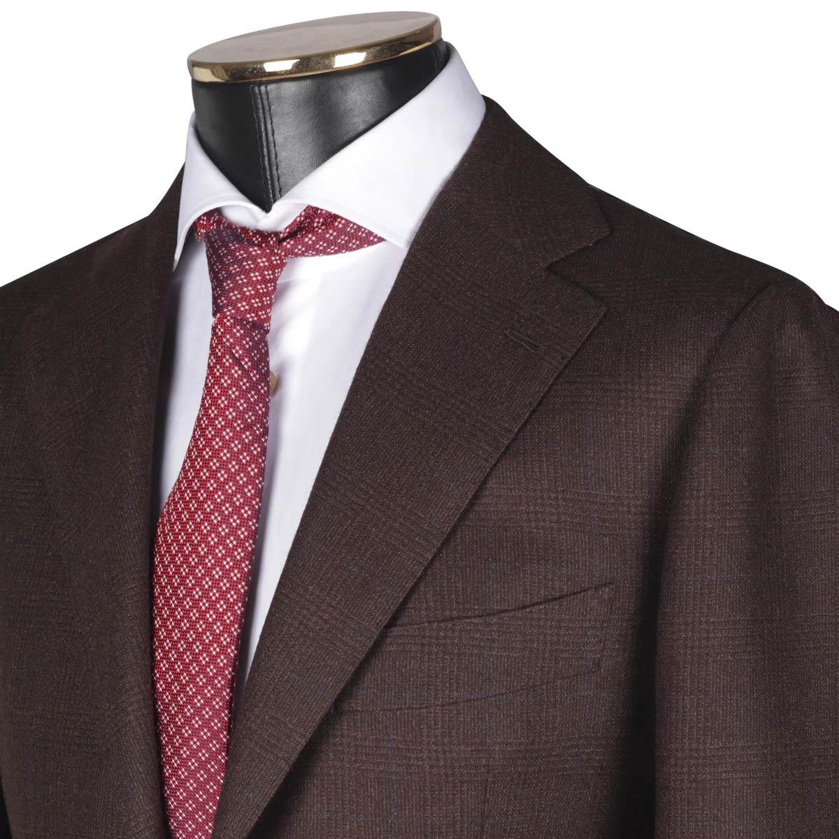 CESARE ATTOLINI Brown Wool Suit