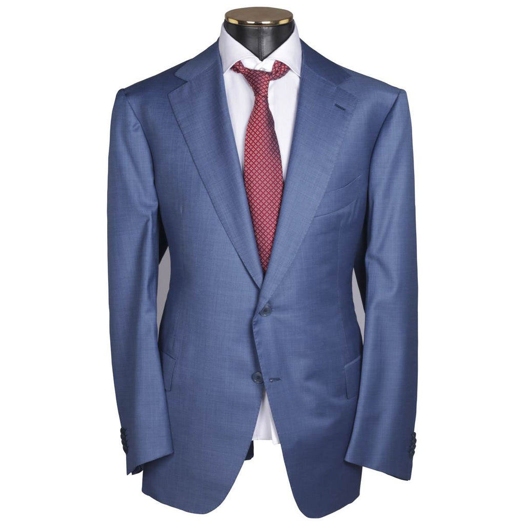 Cesare Attolini CESARE ATTOLINI Blue Wool 170's Silk Suit Blue 000