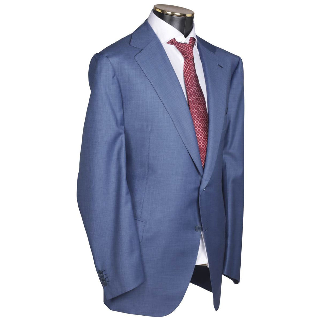 Cesare Attolini CESARE ATTOLINI Blue Wool 170's Silk Suit Blue 001