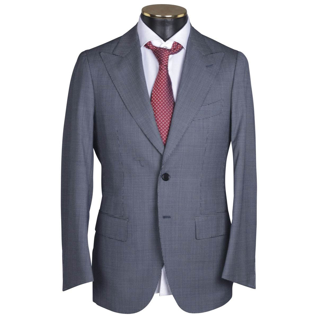 Cesare Attolini CESARE ATTOLINI Blue White Wool Suit Blue/White 000