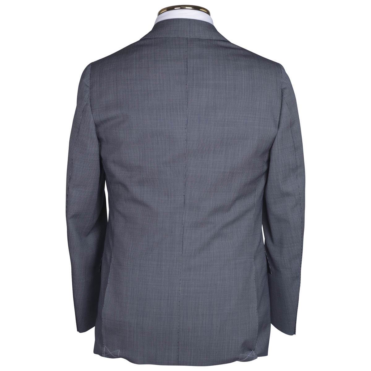 CESARE ATTOLINI Blue White Wool Suit