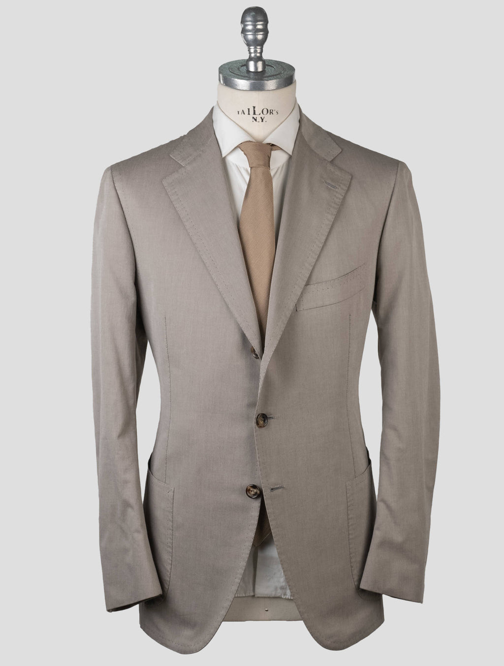 Cesare Attolini Beige Cotton Suit