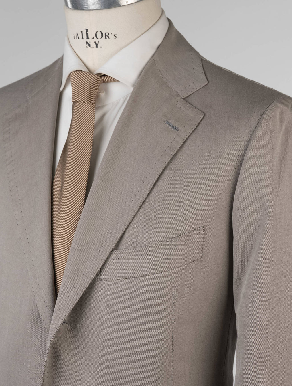 Cesare Attolini Beige Cotton Suit