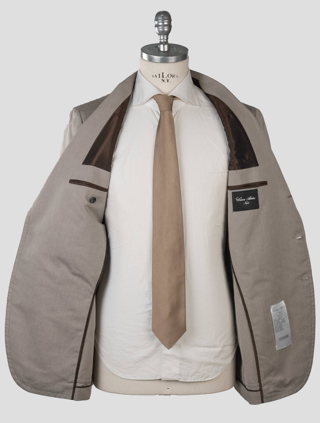 Cesare Attolini Beige Cotton Suit