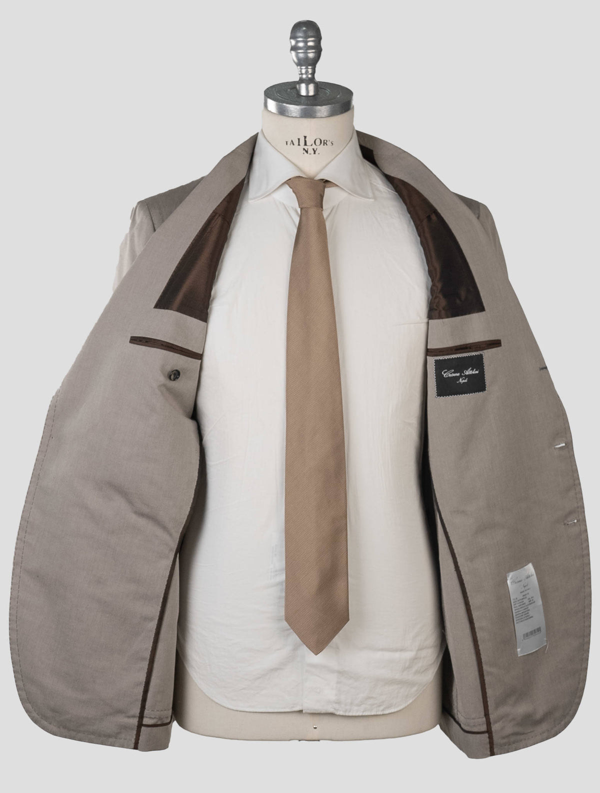 Cesare Attolini Beige Cotton Suit