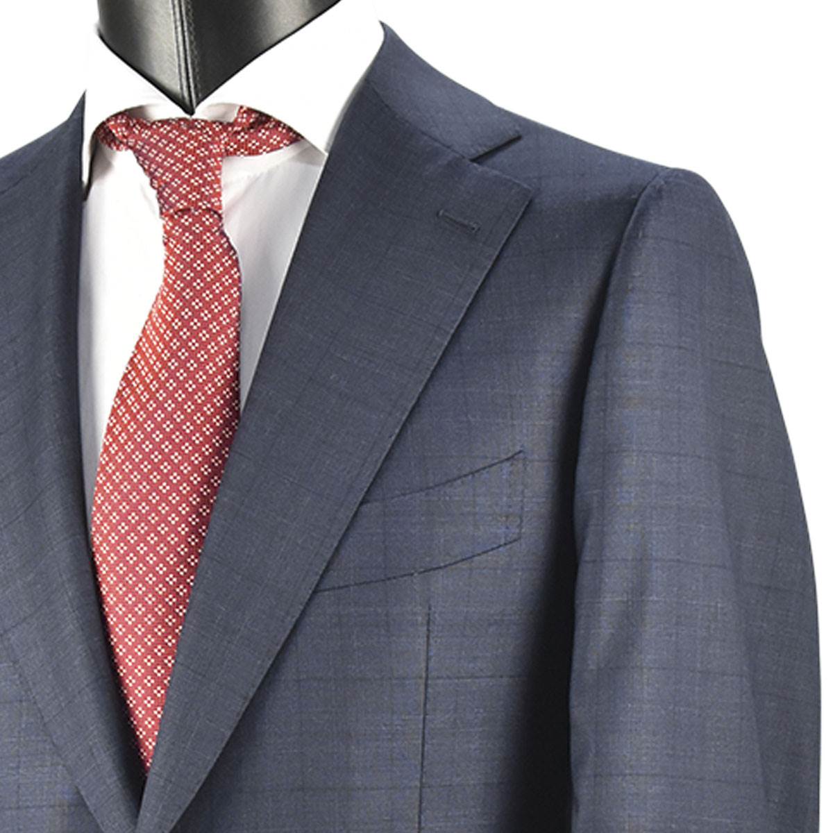 CESARE ATTOLINI Blue Wool 170's Suit