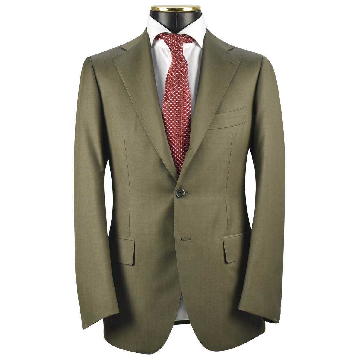 Cesare Attolini CESARE ATTOLINI Green Wool 150's Suit Green 000