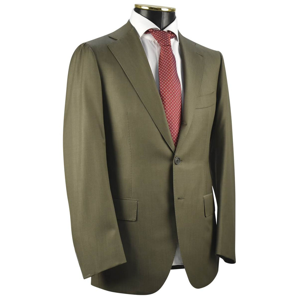 CESARE ATTOLINI Green Wool 150's Suit