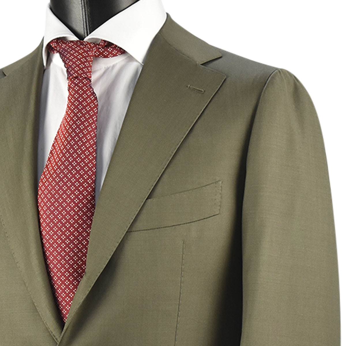 CESARE ATTOLINI Green Wool 150's Suit