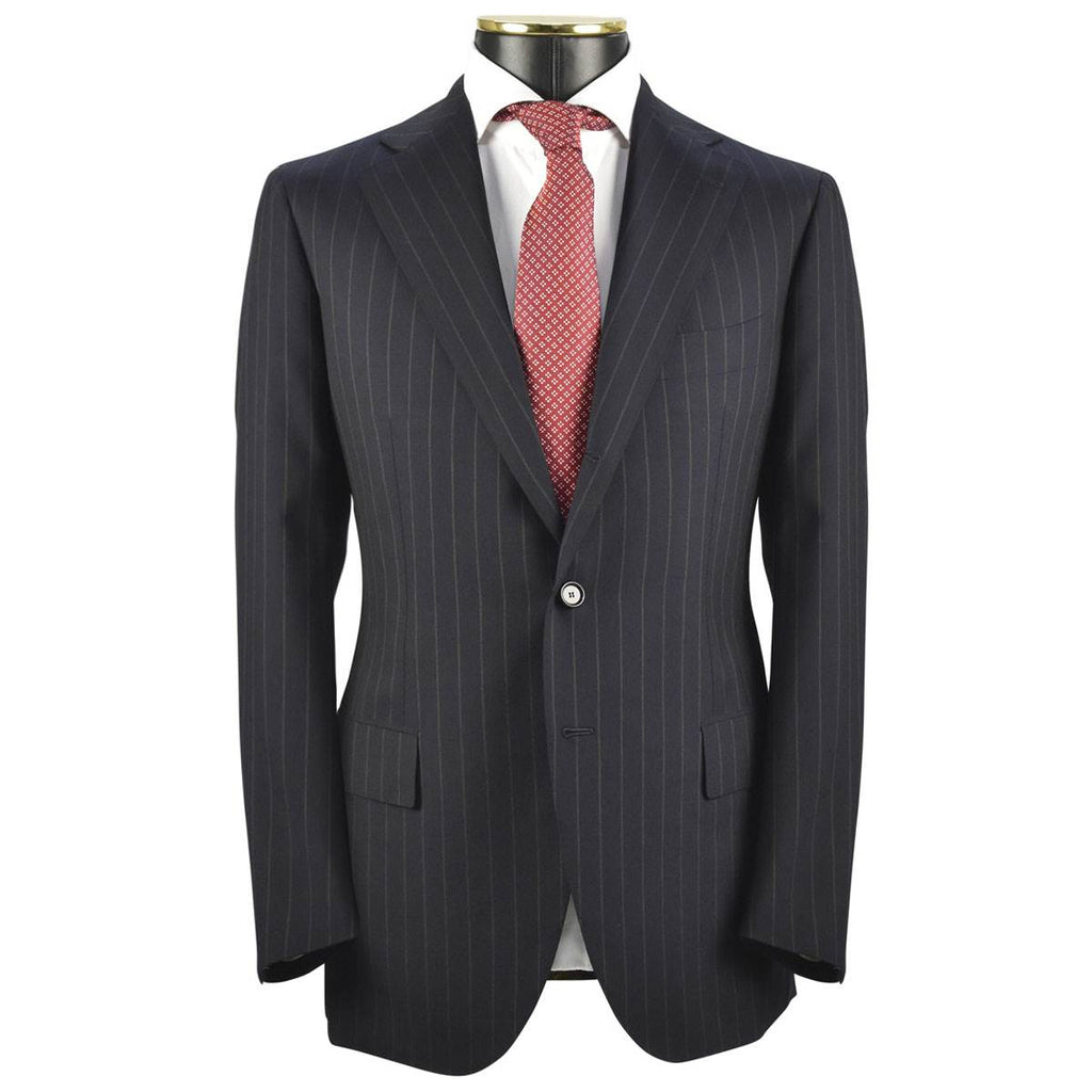 Cesare Attolini CESARE ATTOLINI Blue Beige Wool Cashmere Suit Blue/Beige 000