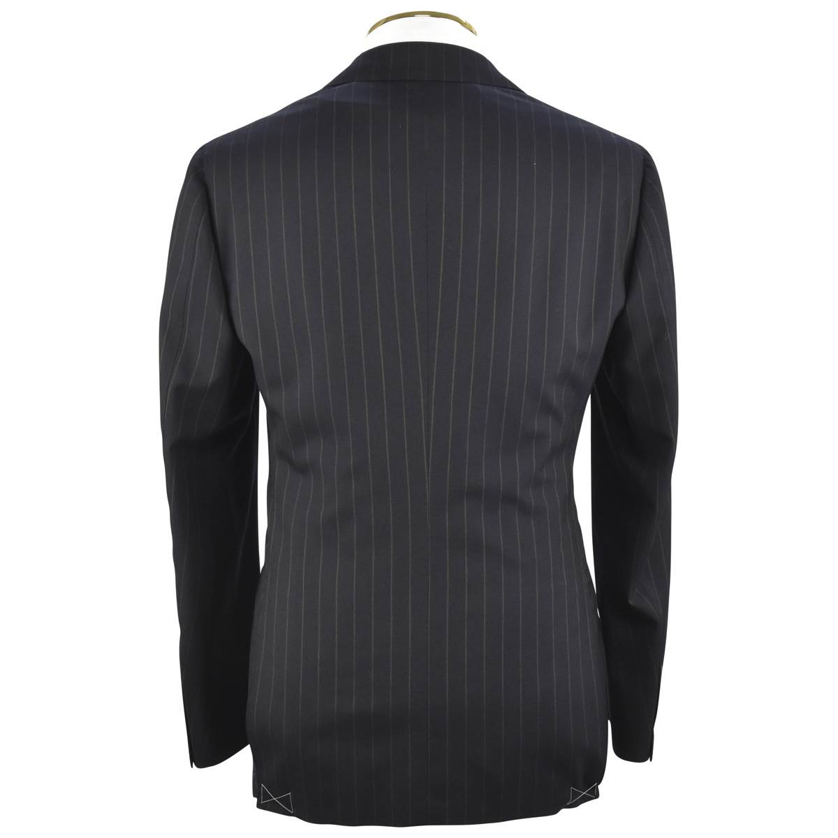 CESARE ATTOLINI Blue Beige Wool Cashmere Suit
