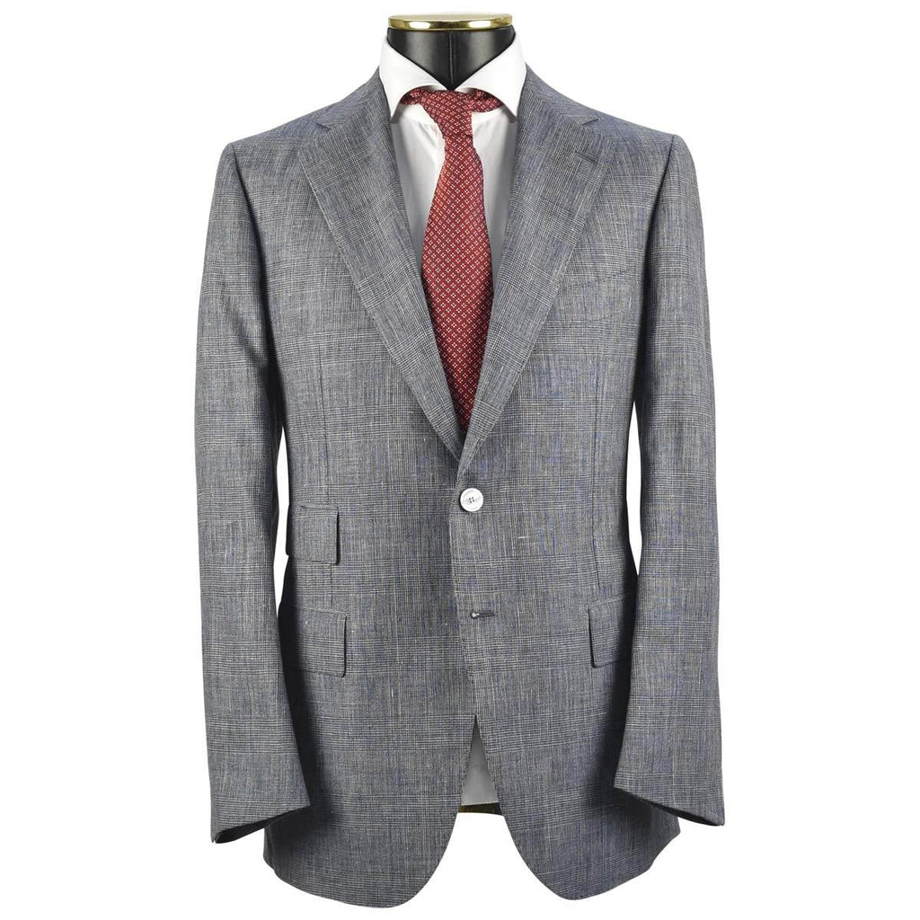 Cesare Attolini CESARE ATTOLINI Blue Linen Wool Suit Blue 000