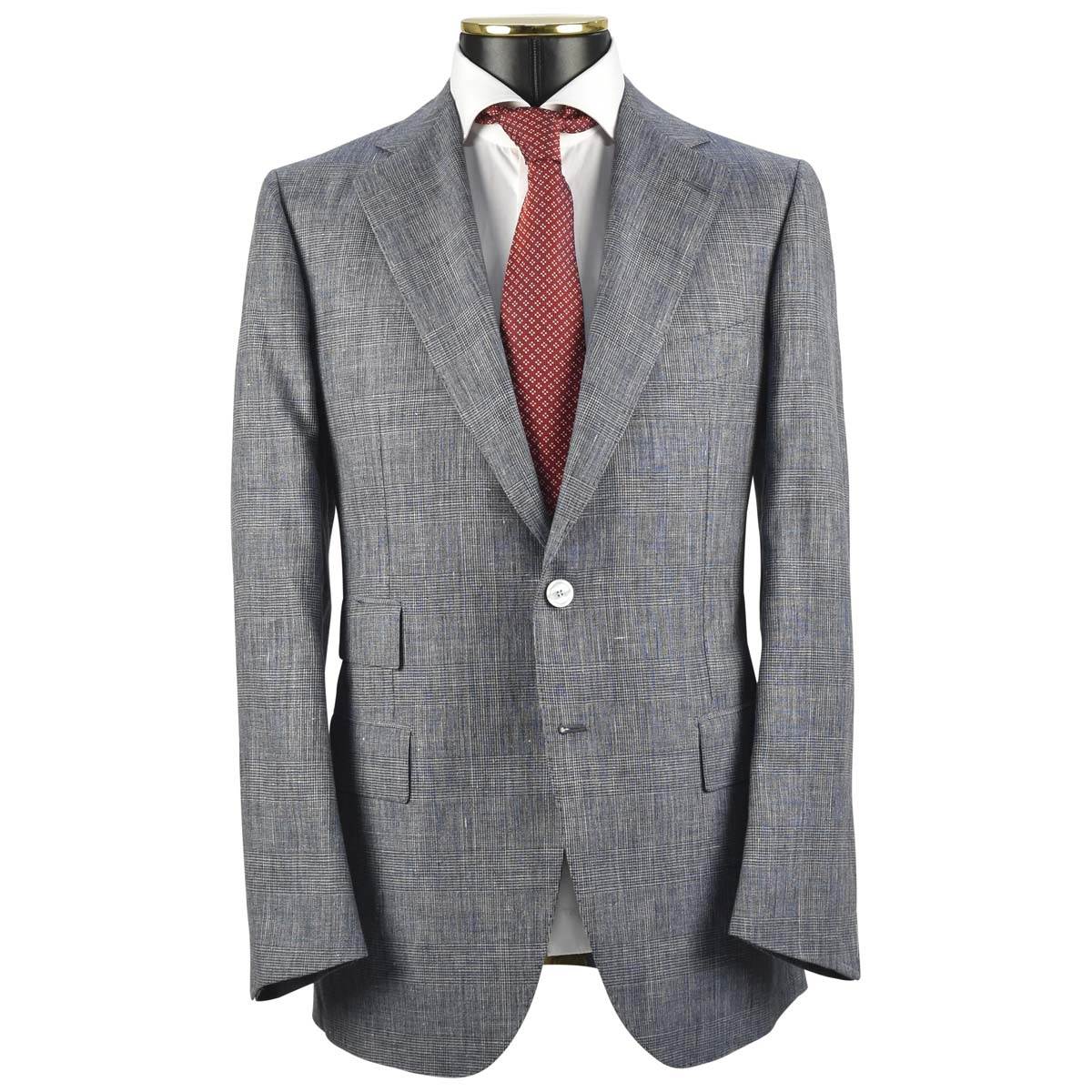 Cesare Attolini CESARE ATTOLINI Blue Linen Wool Suit Blue 000