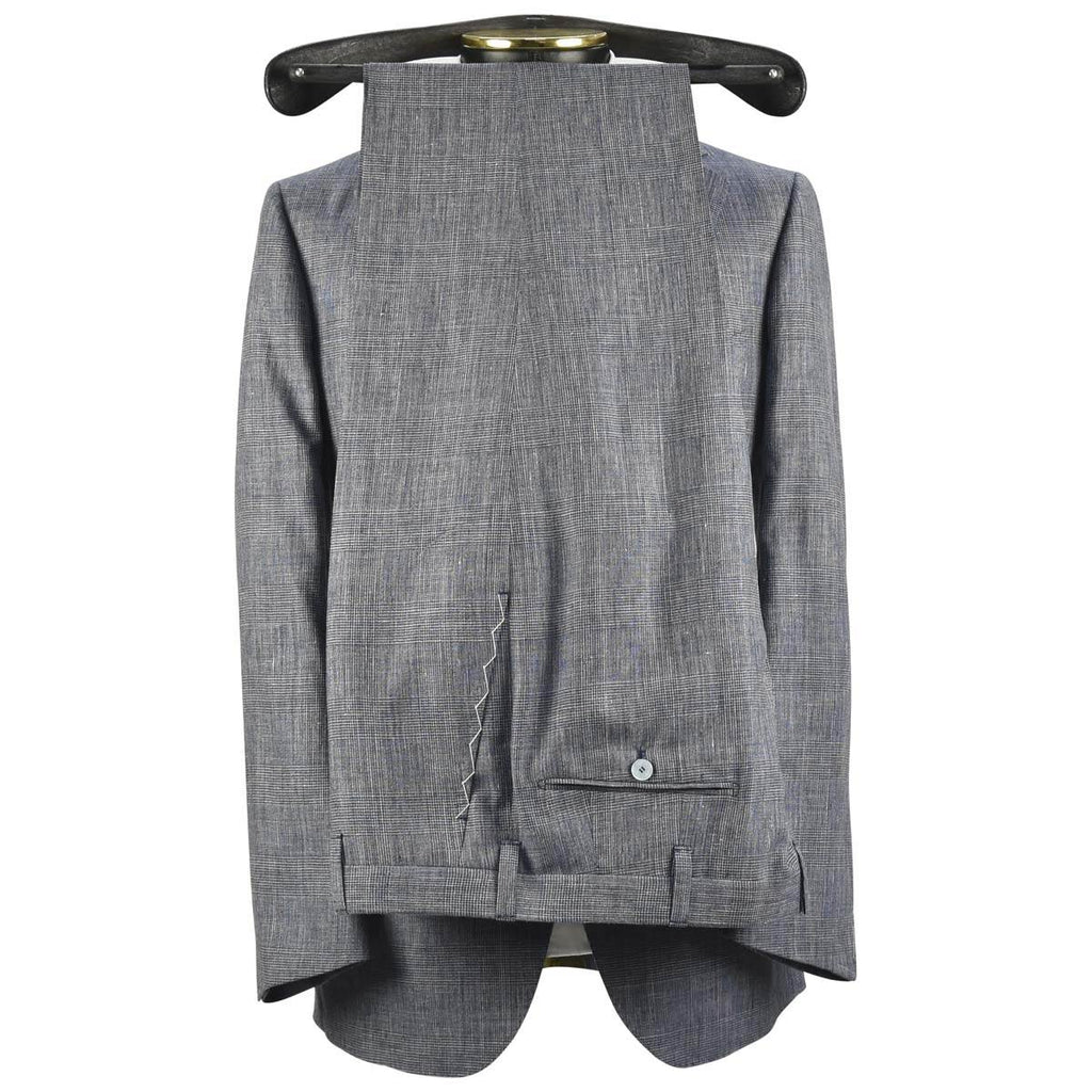 Cesare Attolini CESARE ATTOLINI Blue Linen Wool Suit Blue 001