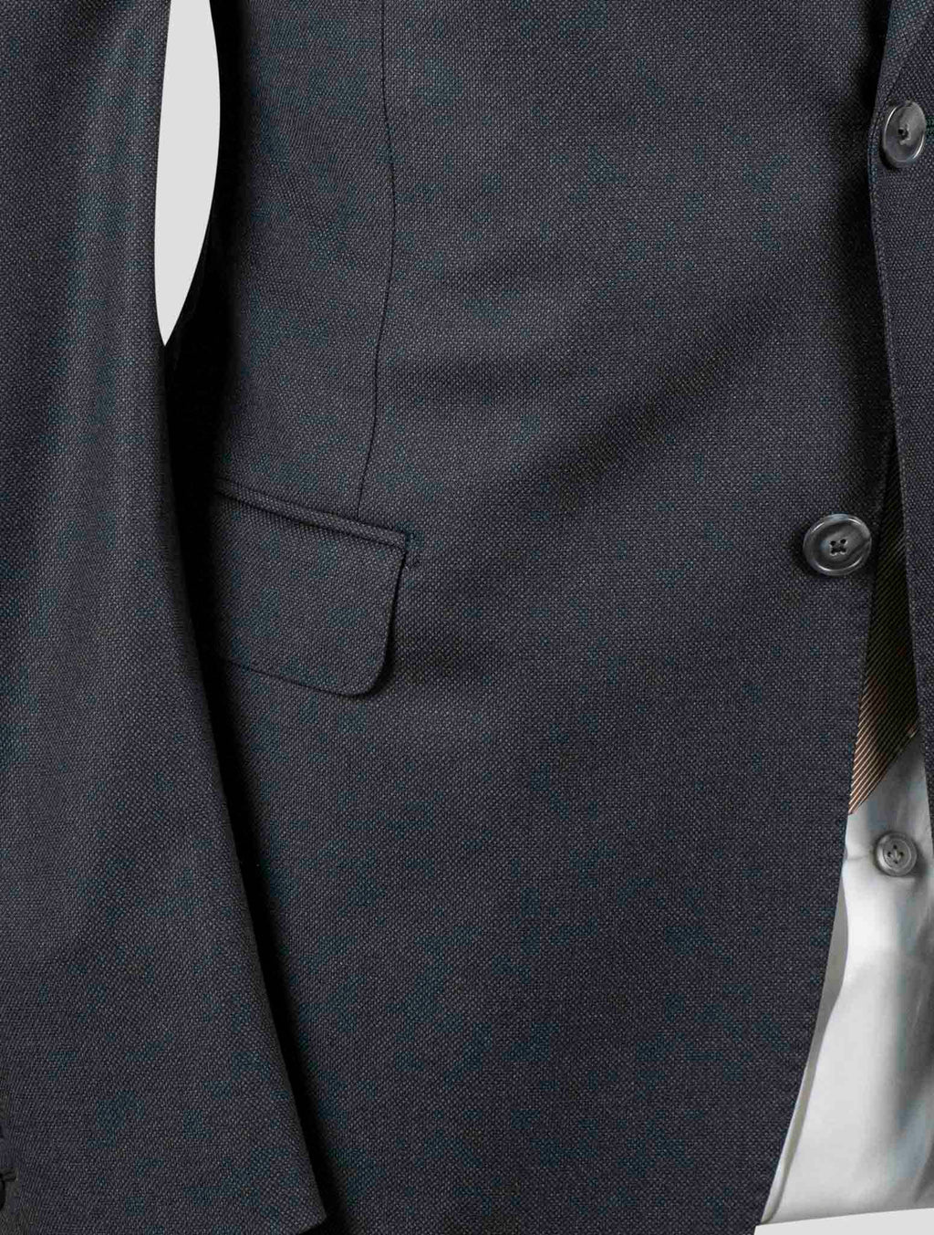 Isaia Black Wool 130'S Suits