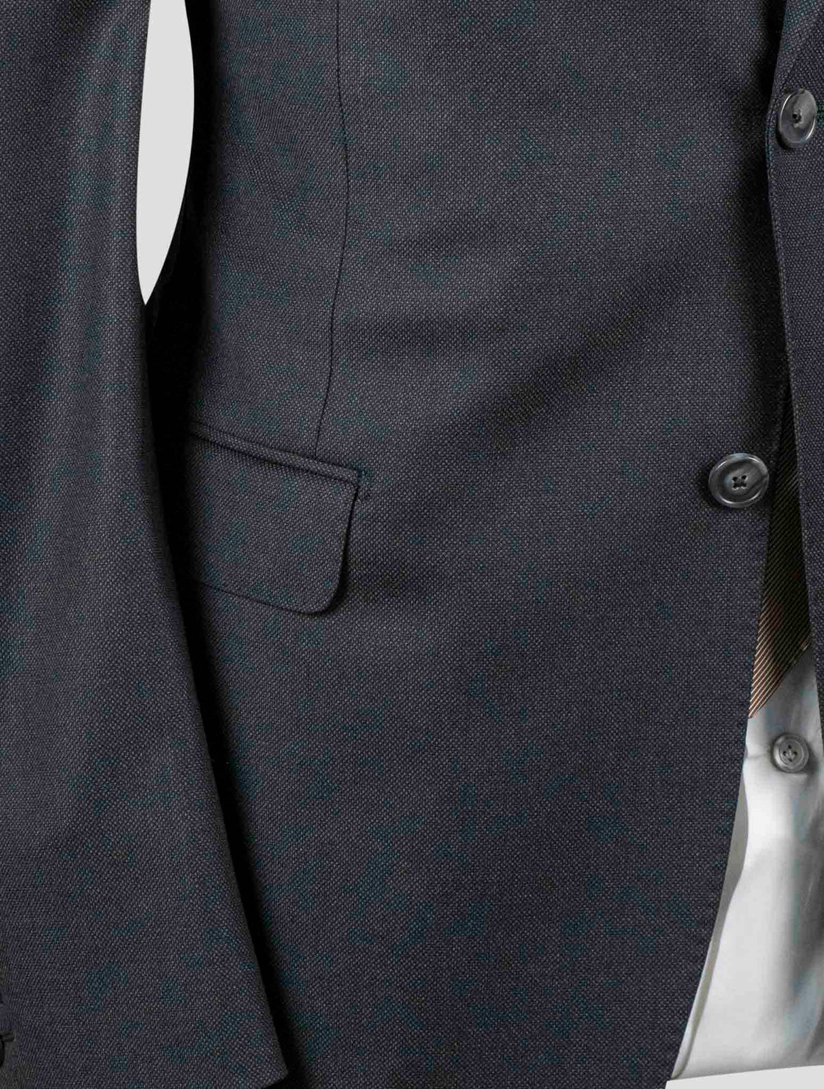 Isaia Black Wool 130'S Suits