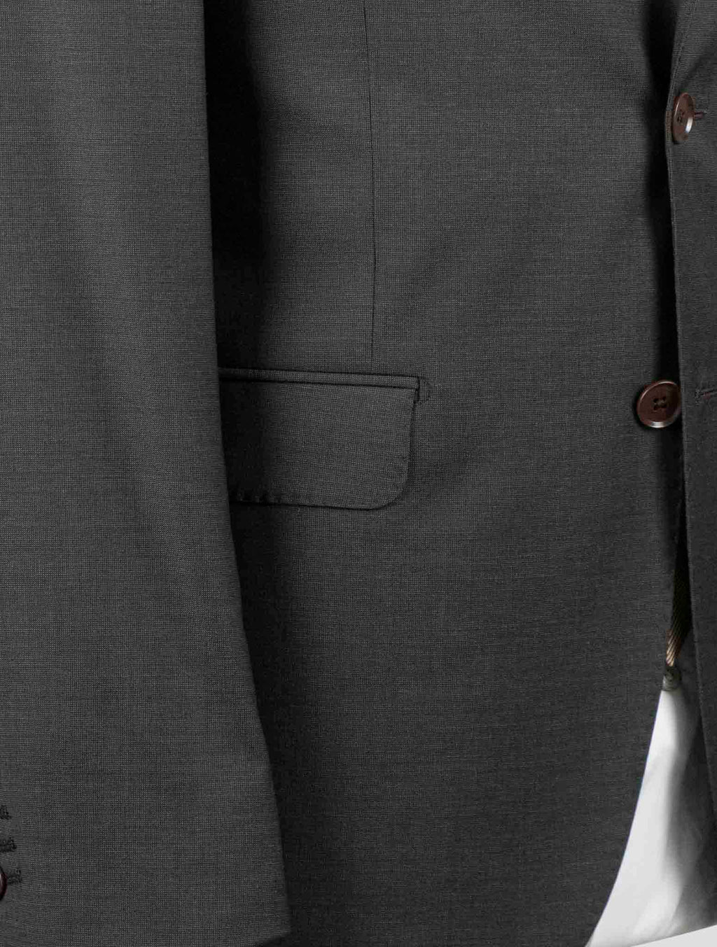 Isaia Brown Wool 120'S Suits