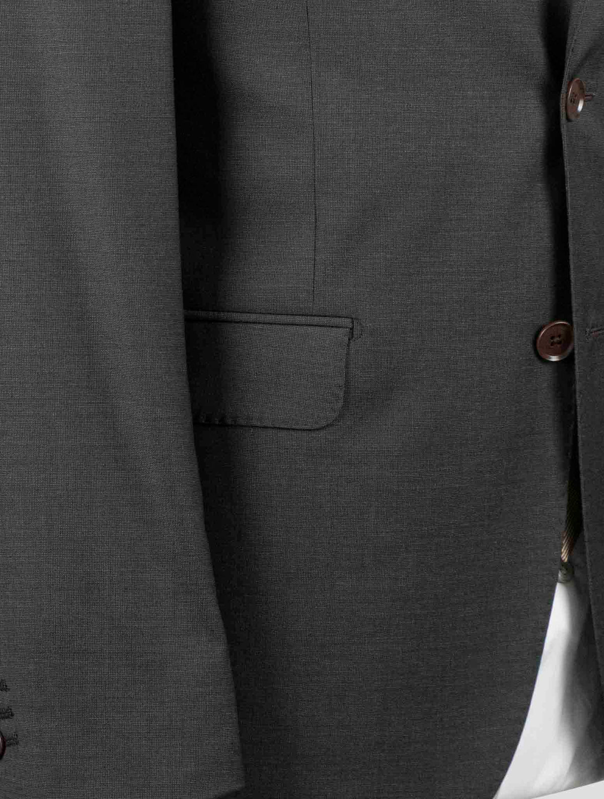 Isaia Brown Wool 120'S Suits
