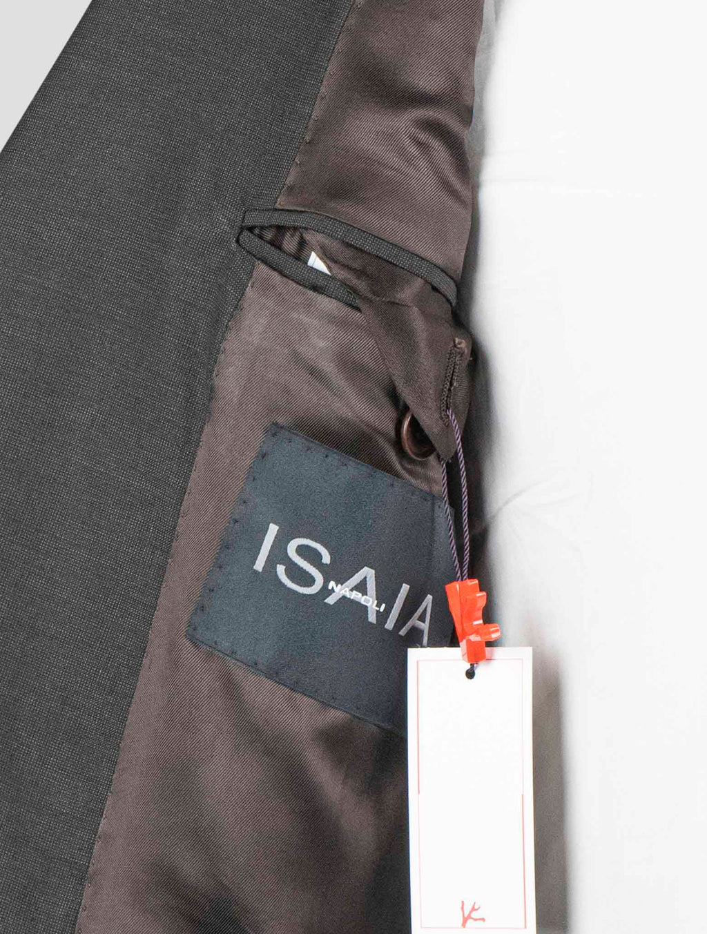 Isaia Brown Wool 120'S Suits