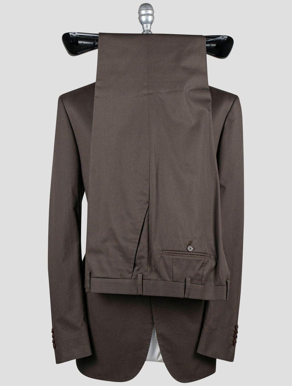 Isaia Brown Cotton Suits