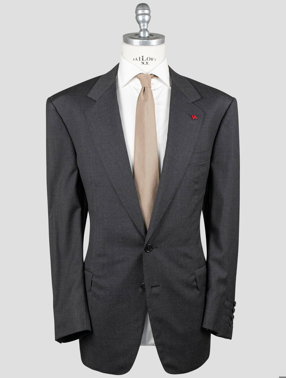 Isaia Gray Wool 130'S Suits