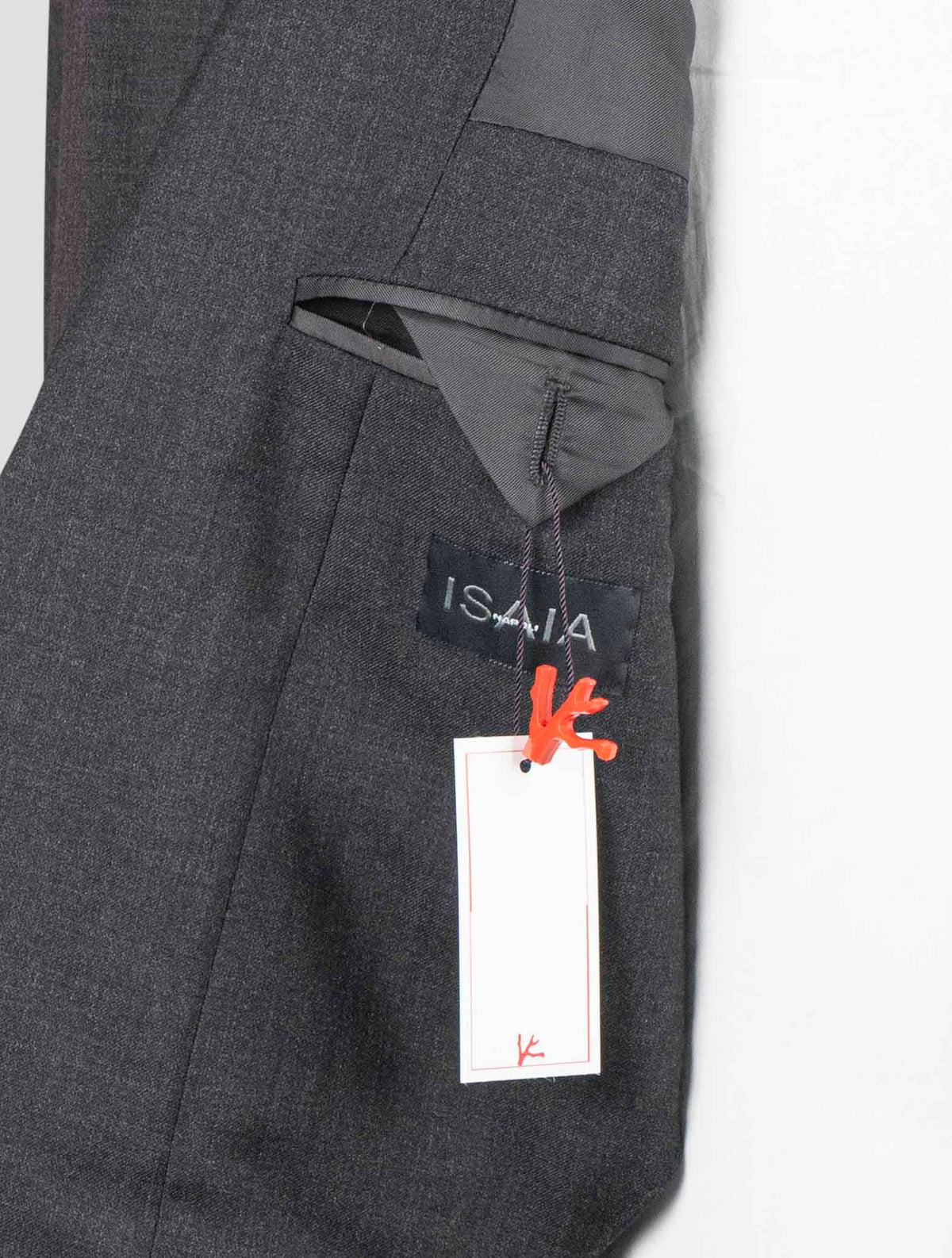 Isaia Gray Wool 130'S Suits