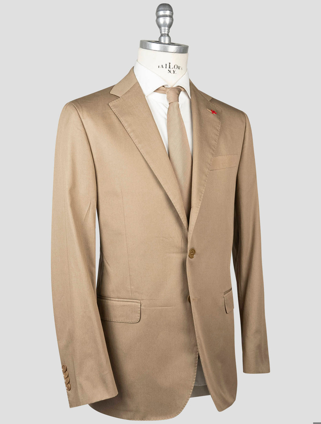 Isaia Isaia Brown Cotton Suits Brown 001