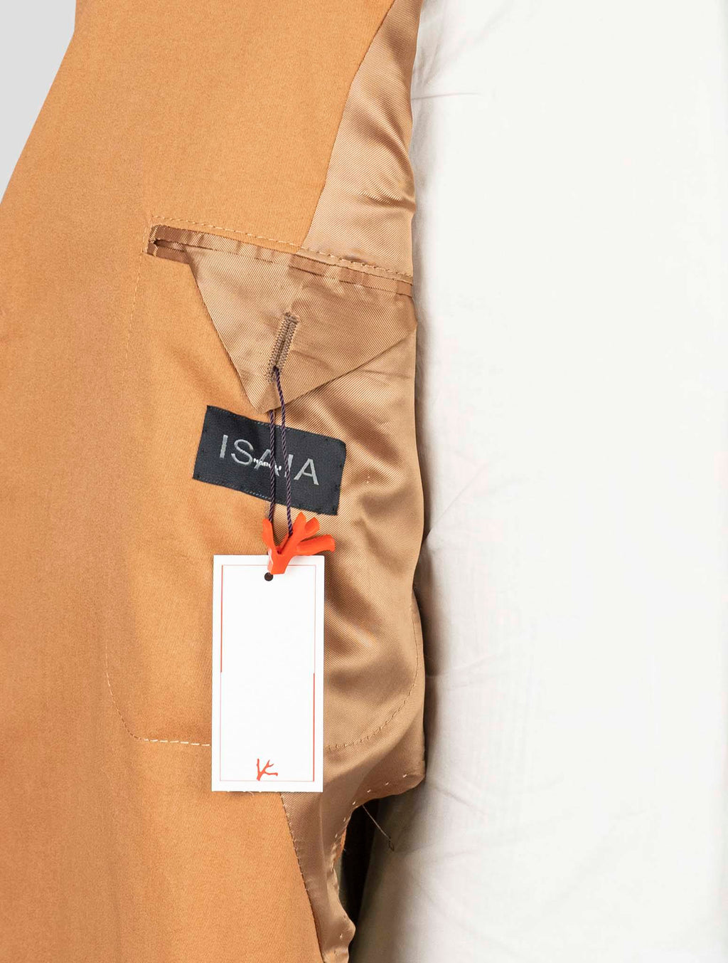 Isaia Orange Cotton Suits