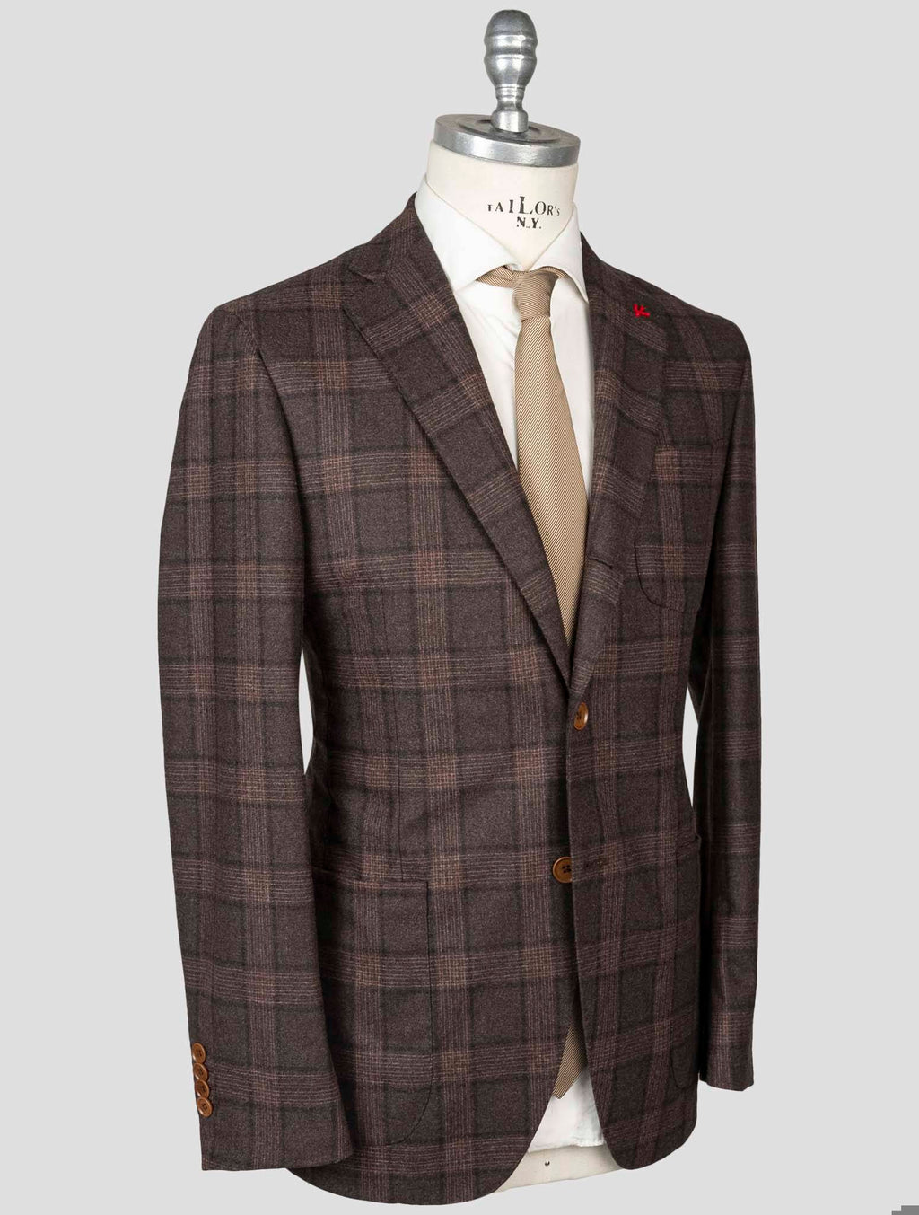 Isaia Isaia Multicolor Wool Cashmere Suits Multicolor 001