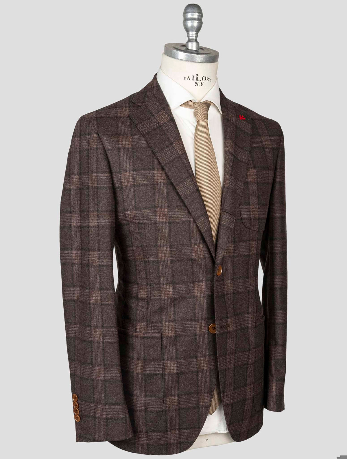 Isaia Isaia Multicolor Wool Cashmere Suits Multicolor 001