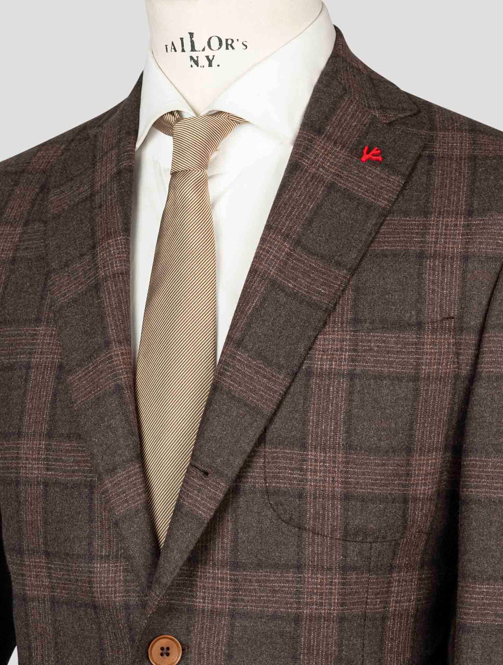 Isaia Multicolor Wool Cashmere Suits