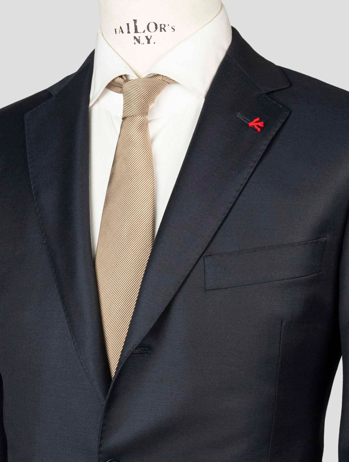 Isaia Blue Wool 110'S Suits