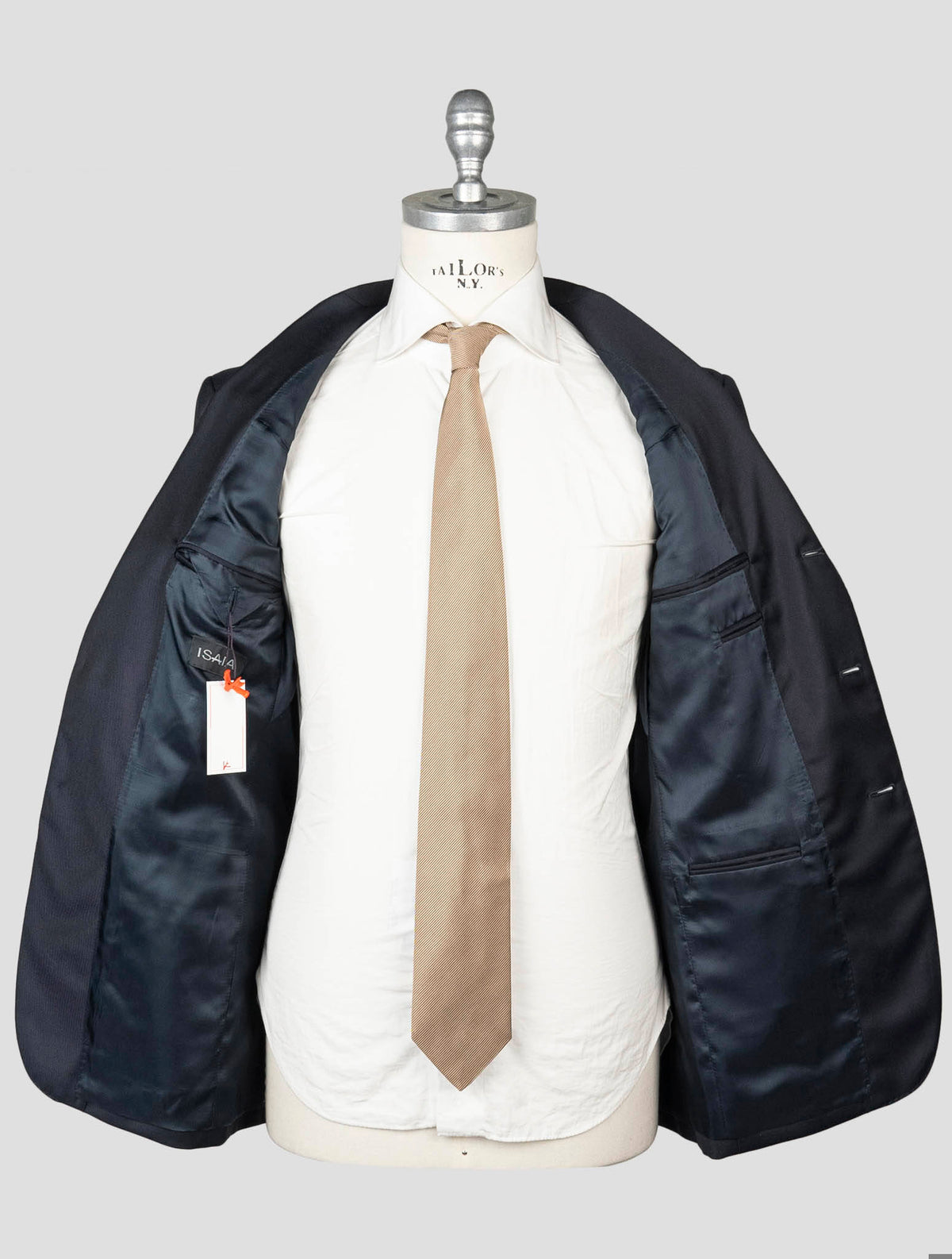 Isaia Blue Wool 110'S Suits