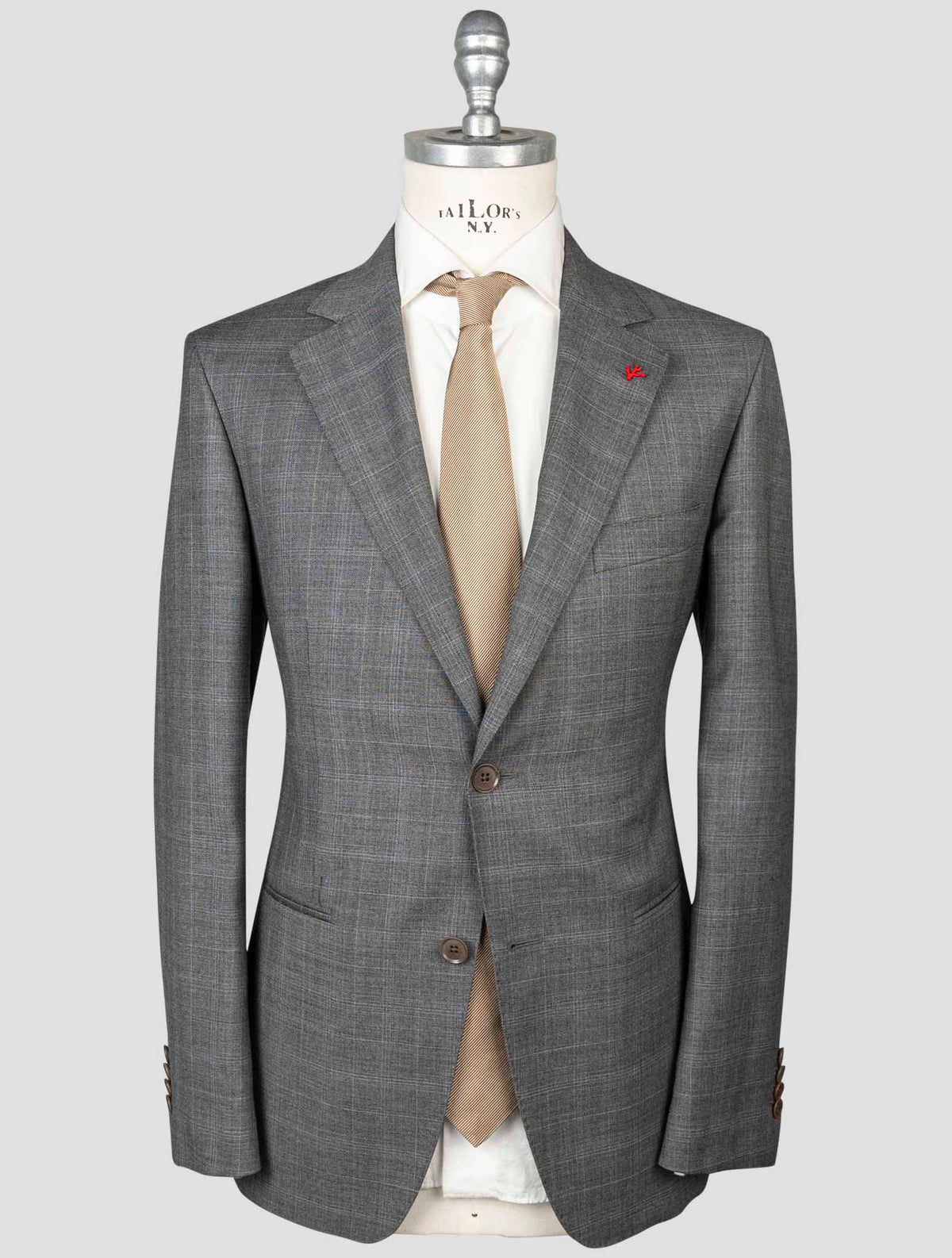 Isaia Isaia Gray Wool 100'S Suits Gray 000