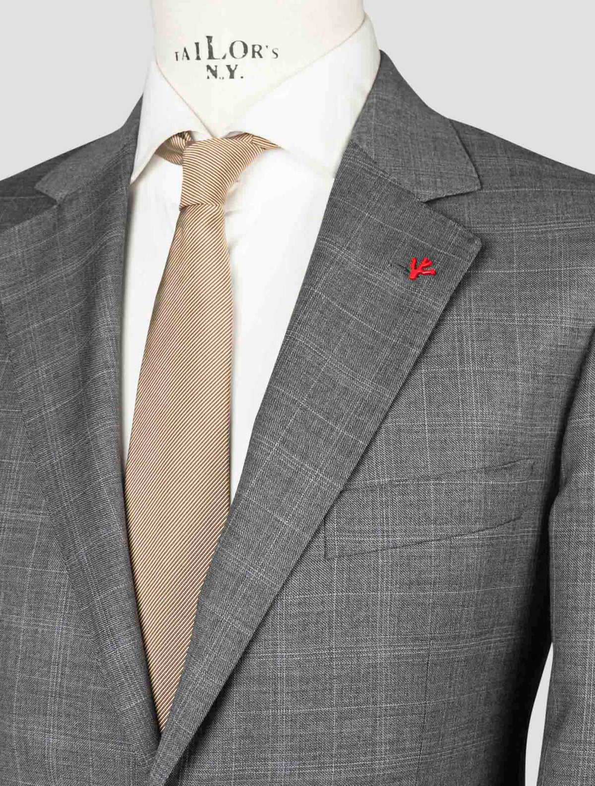 Isaia Gray Wool 100'S Suits