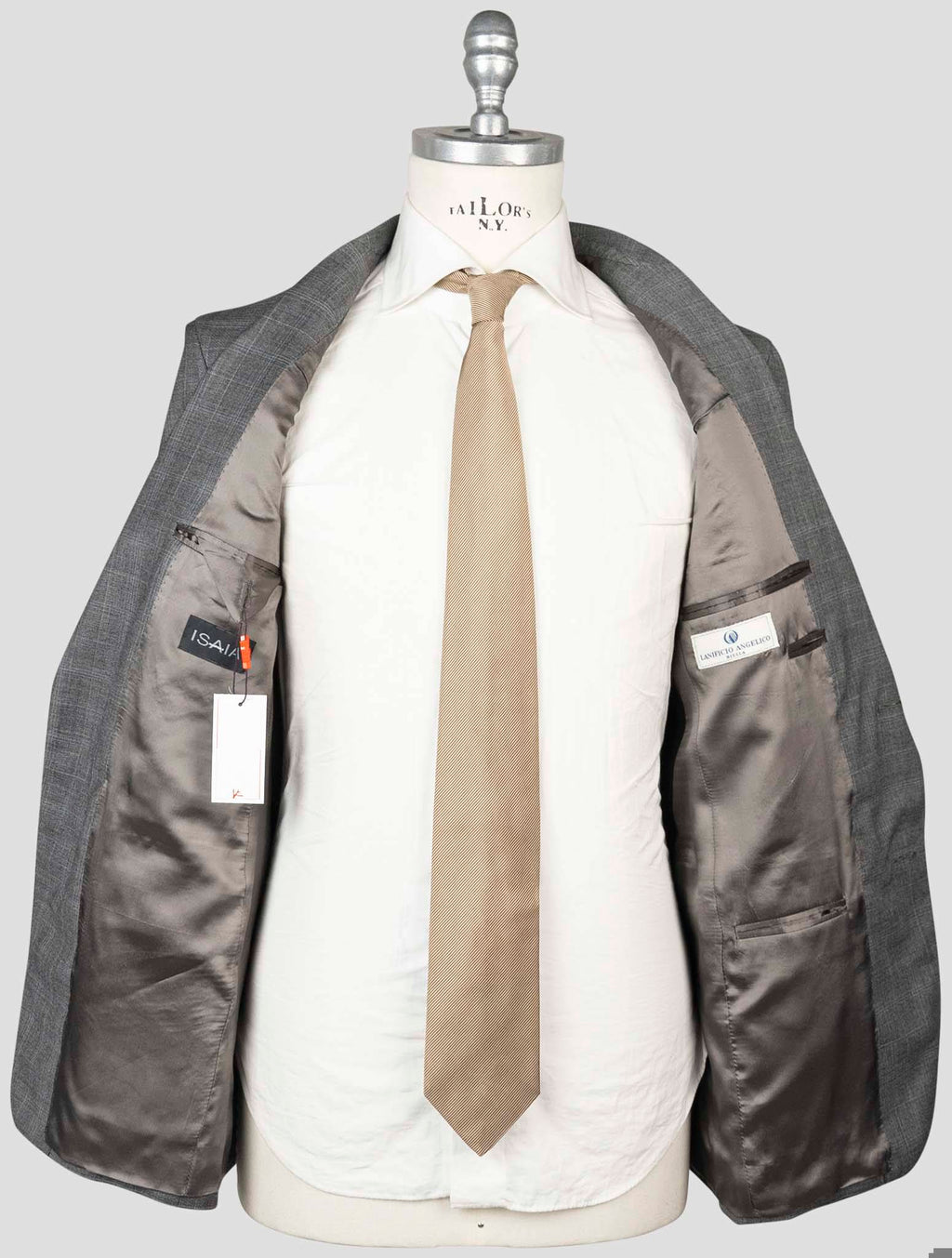 Isaia Gray Wool 100'S Suits