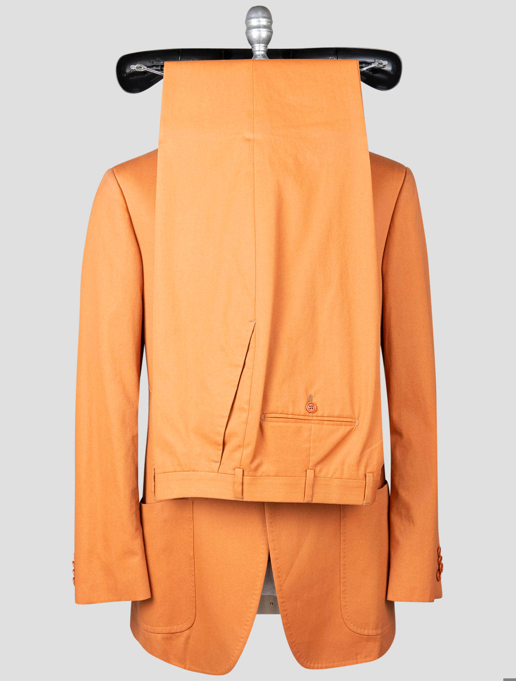 Isaia Orange Cotton Suit