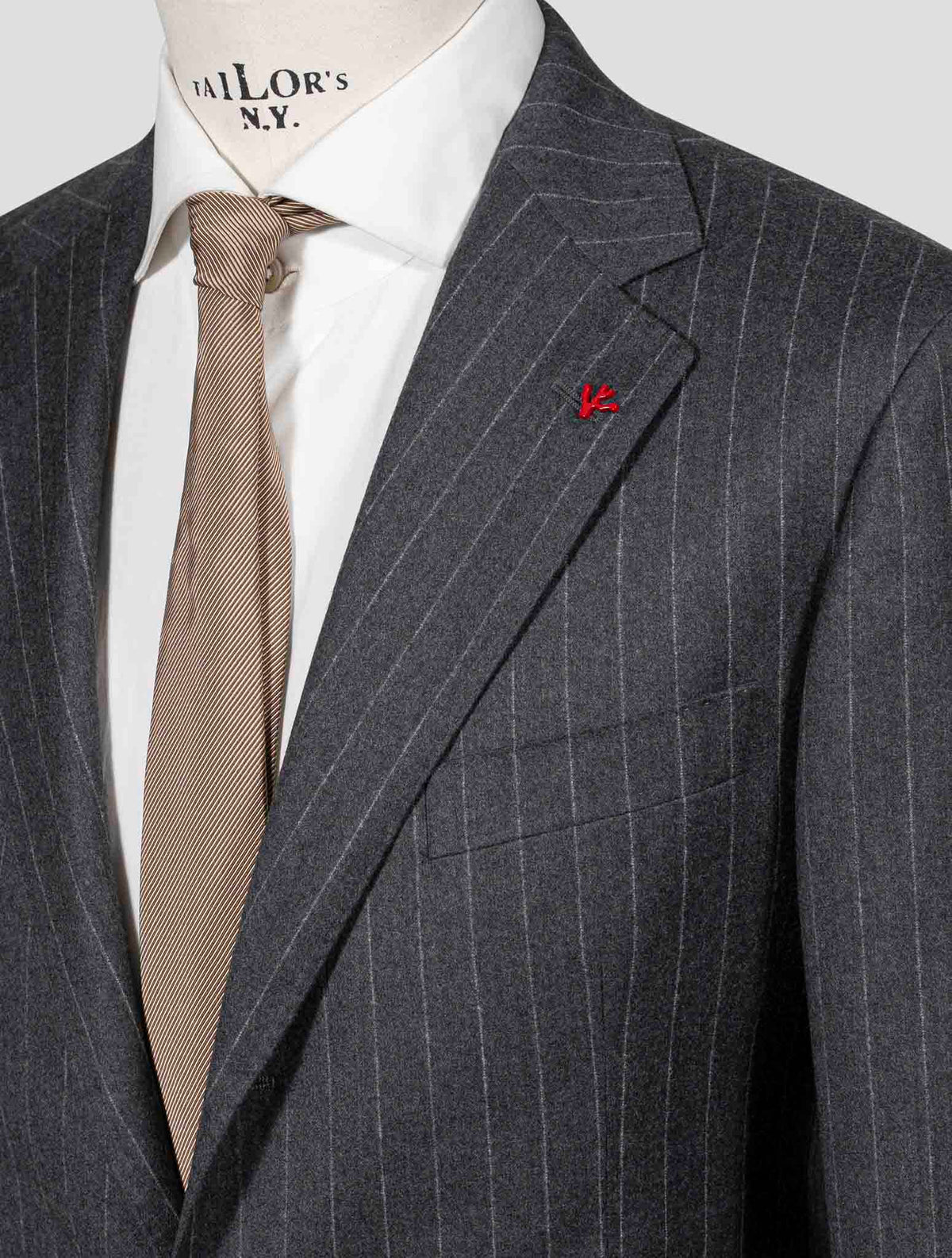 Isaia Gray Wool 120'S Suit