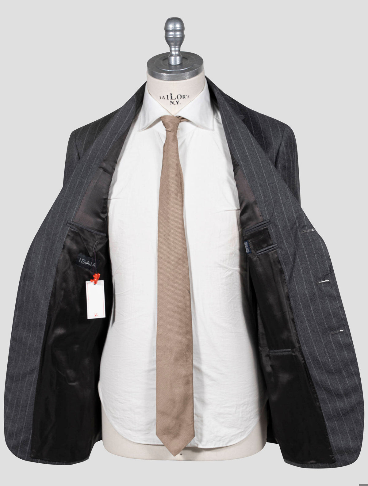 Isaia Gray Wool 120'S Suit