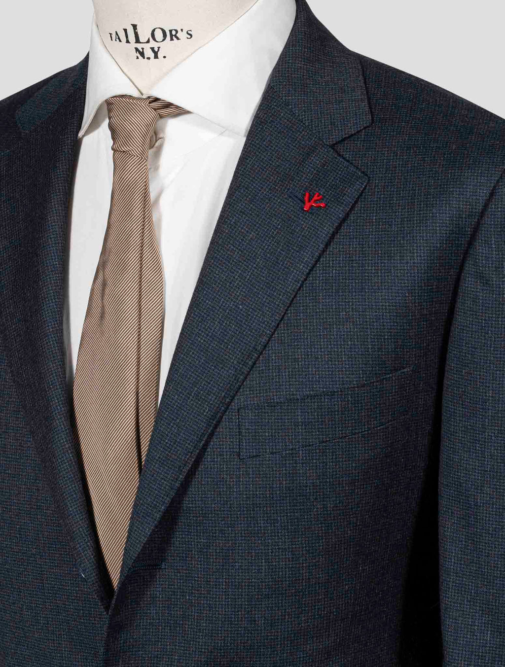 Isaia Blue Wool 110'S Suit