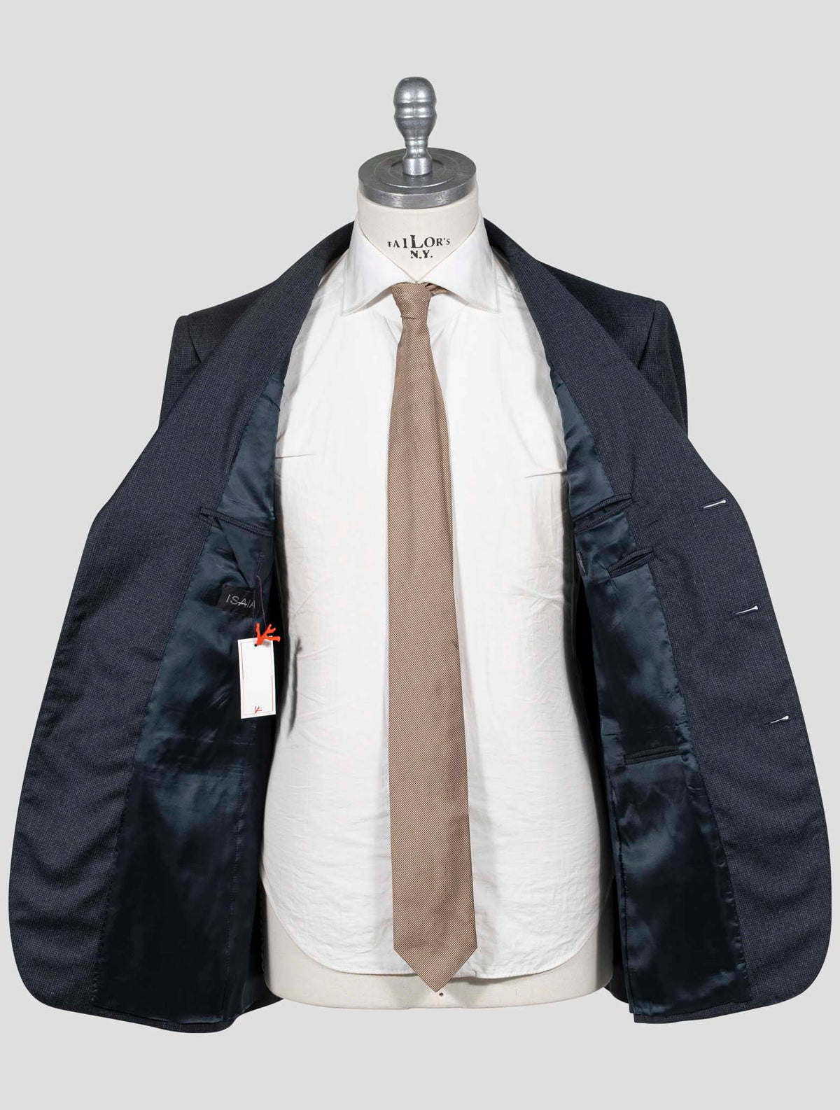 Isaia Blue Wool 110'S Suit