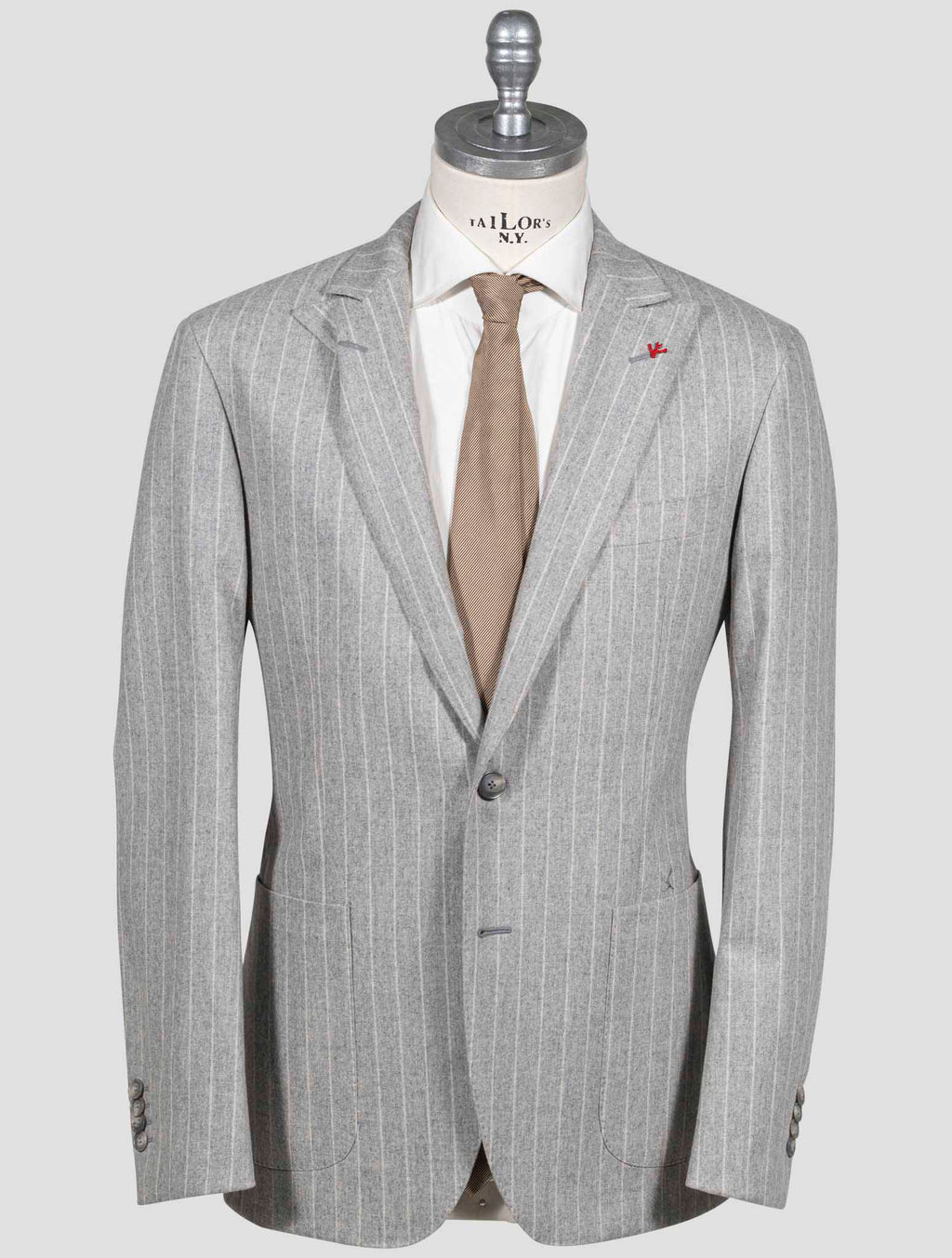 Isaia Gray Wool Cashmere Ea Suit