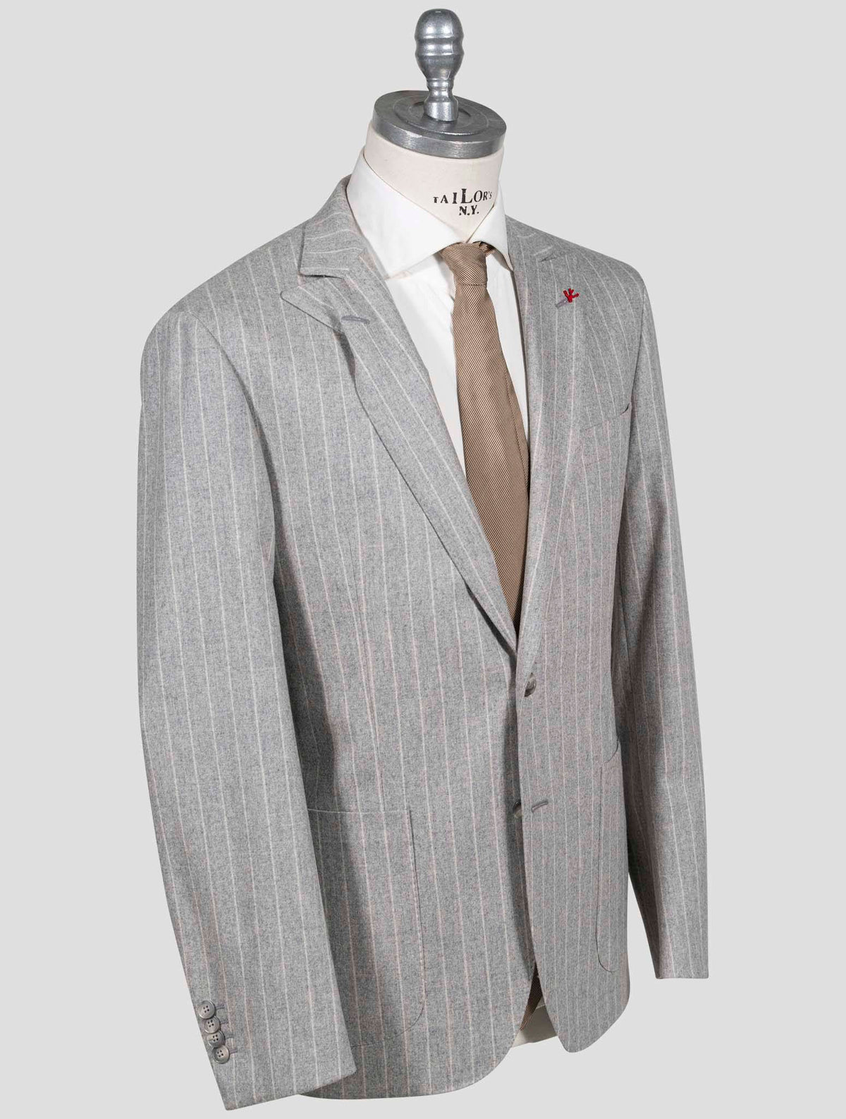 Isaia Isaia Gray Wool Cashmere Ea Suit Gray 001