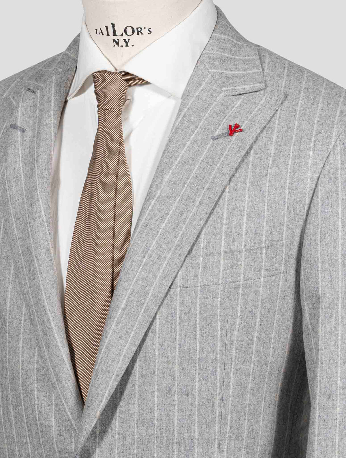 Isaia Gray Wool Cashmere Ea Suit