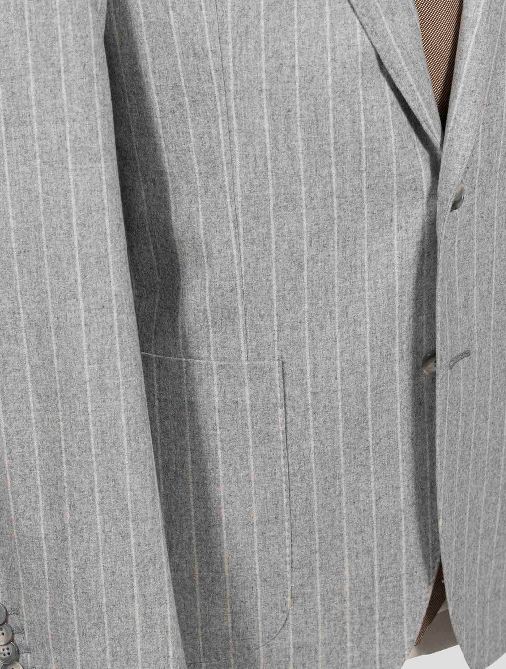 Isaia Gray Wool Cashmere Ea Suit