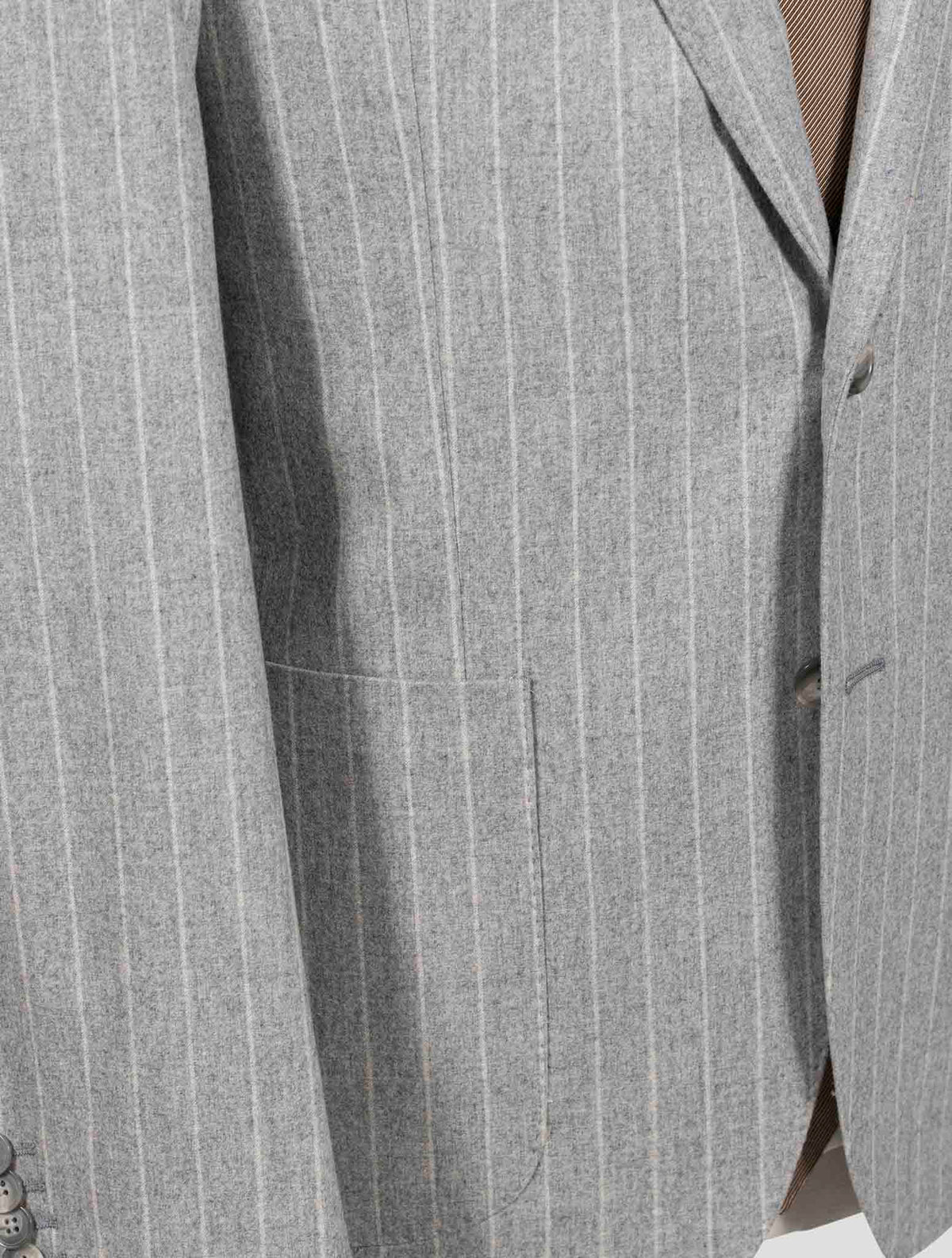 Isaia Gray Wool Cashmere Ea Suit