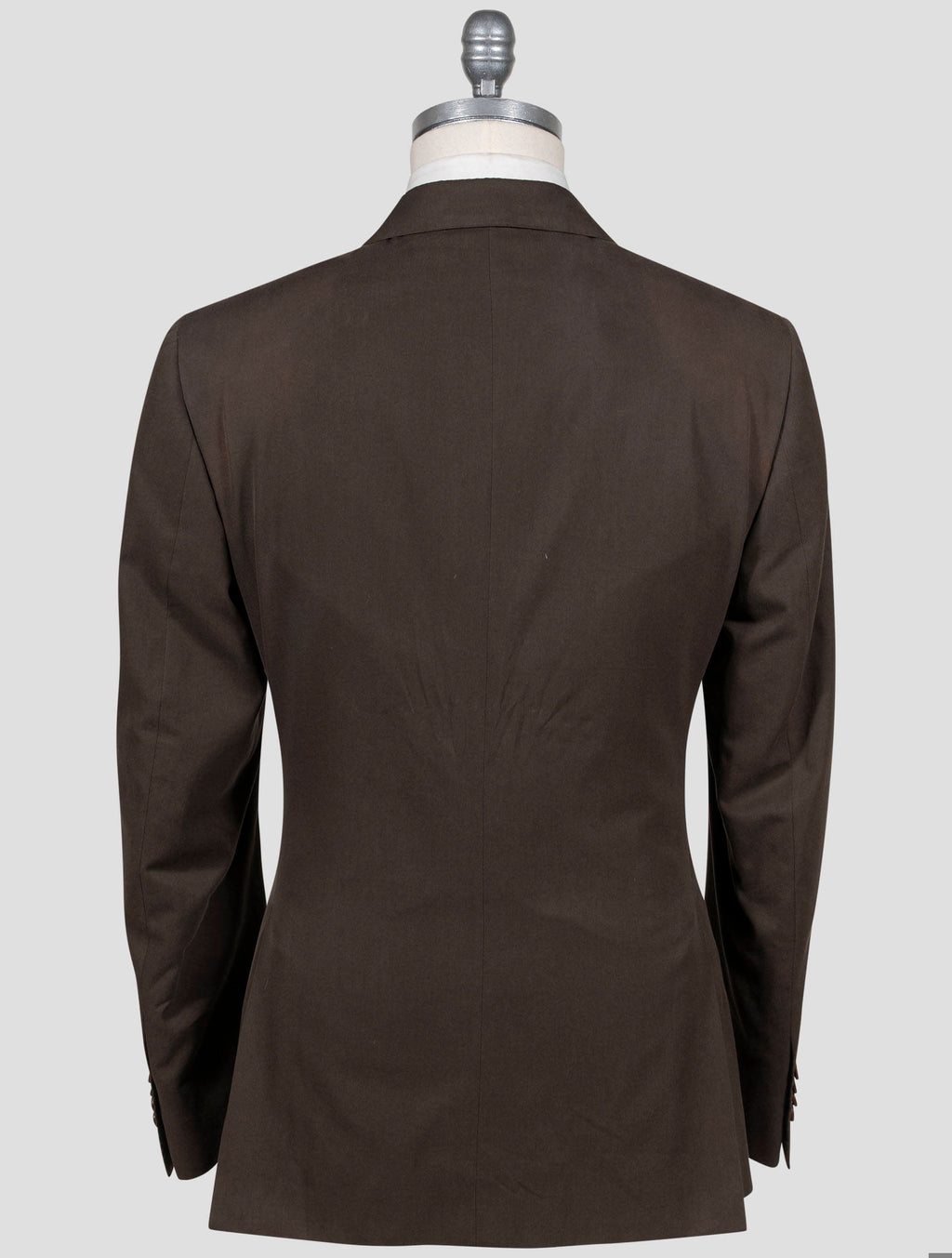 Isaia Brown Cotton Suit