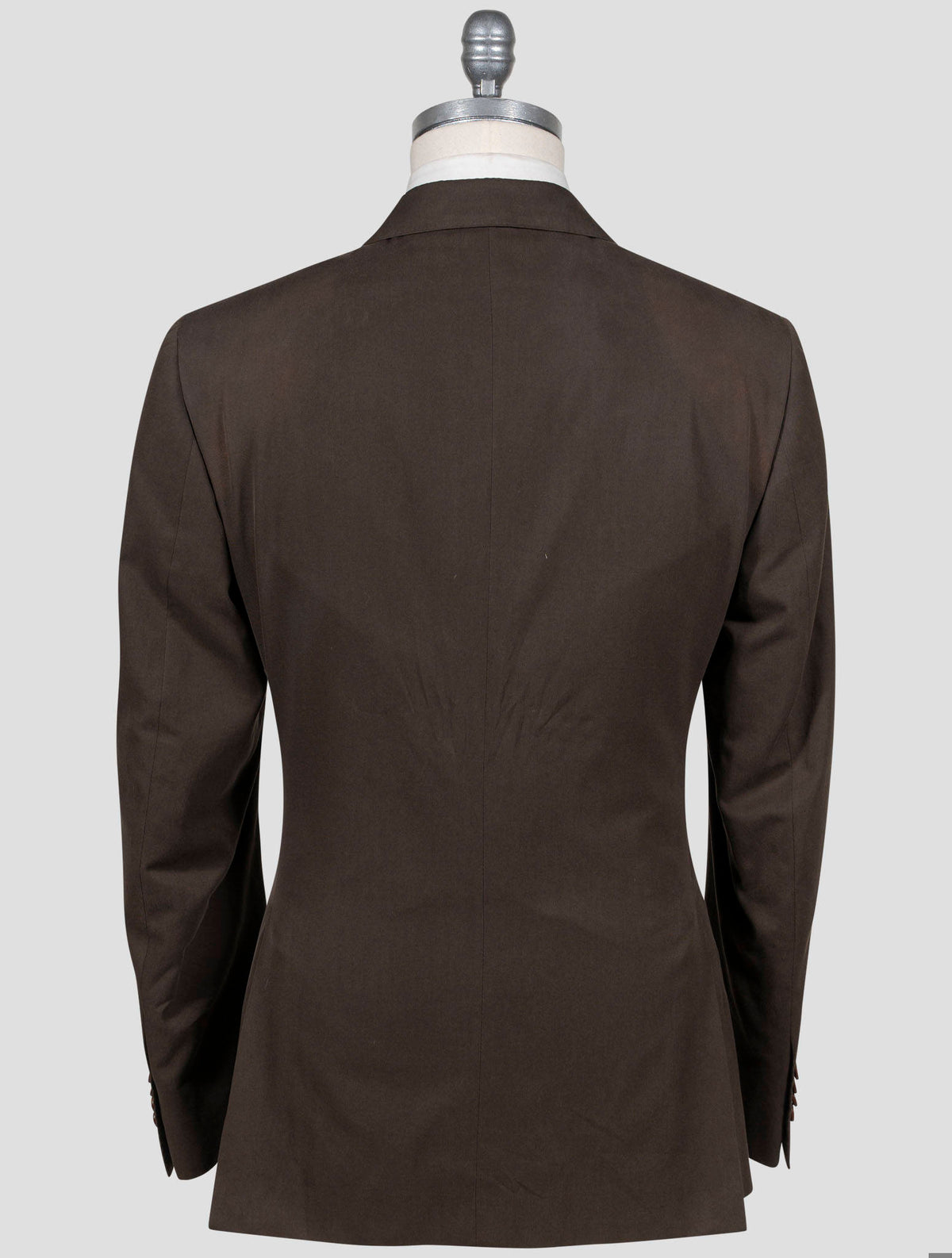 Isaia Brown Cotton Suit