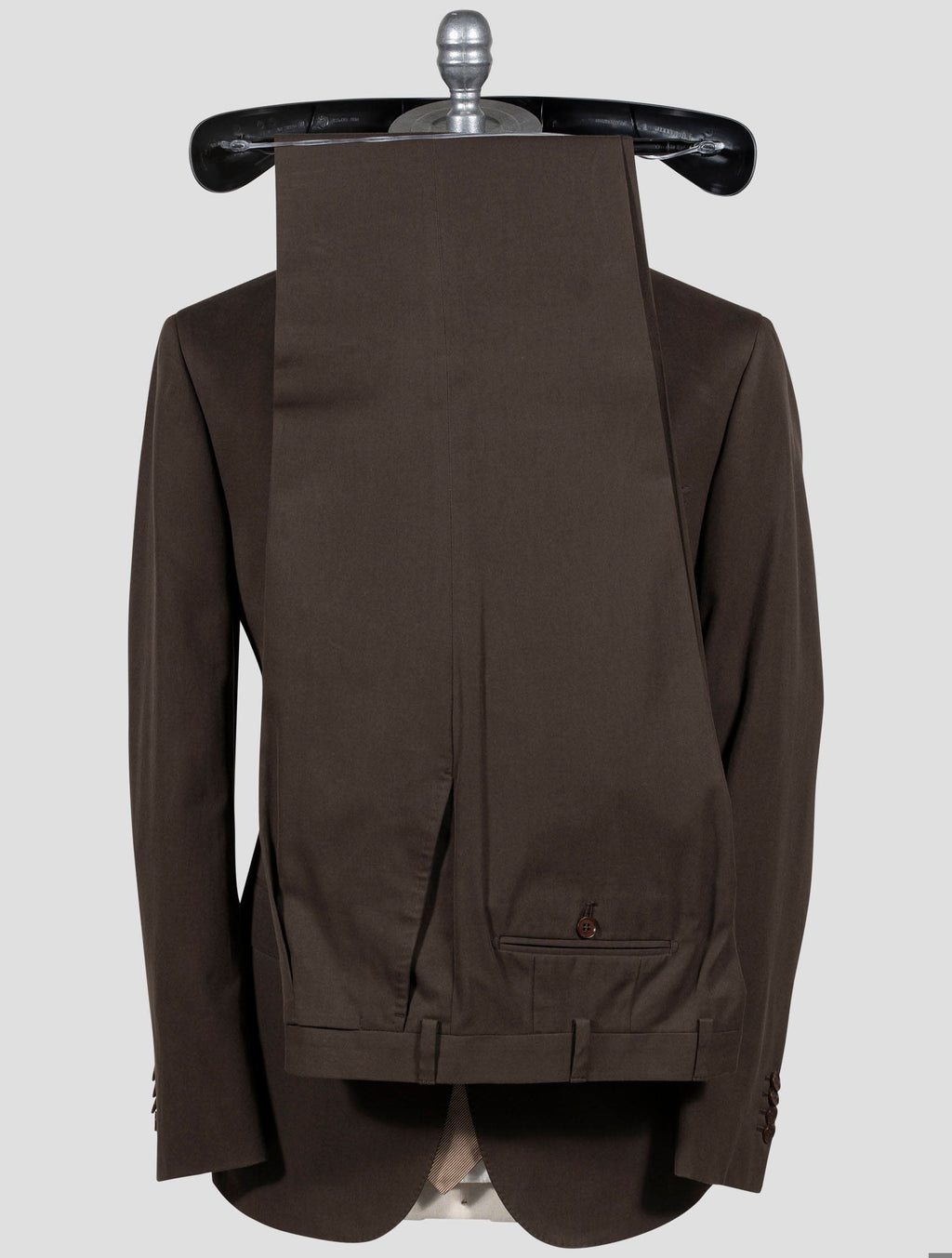Isaia Brown Cotton Suit